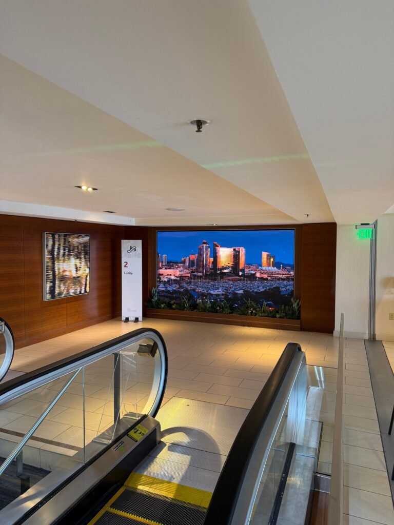 LED feature wall content management